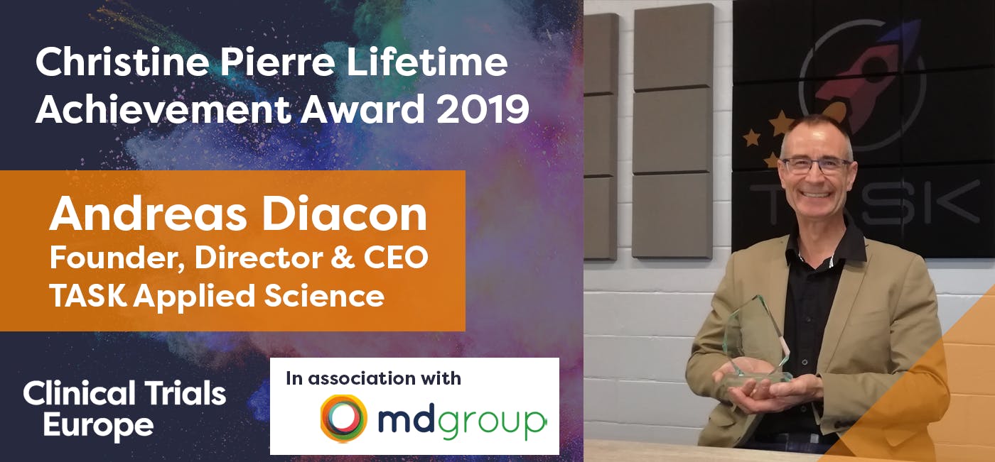 Andreas Diacon Task Applied Science Announced As Winner Of Christine Pierre Lifetime Achievement Award 2019