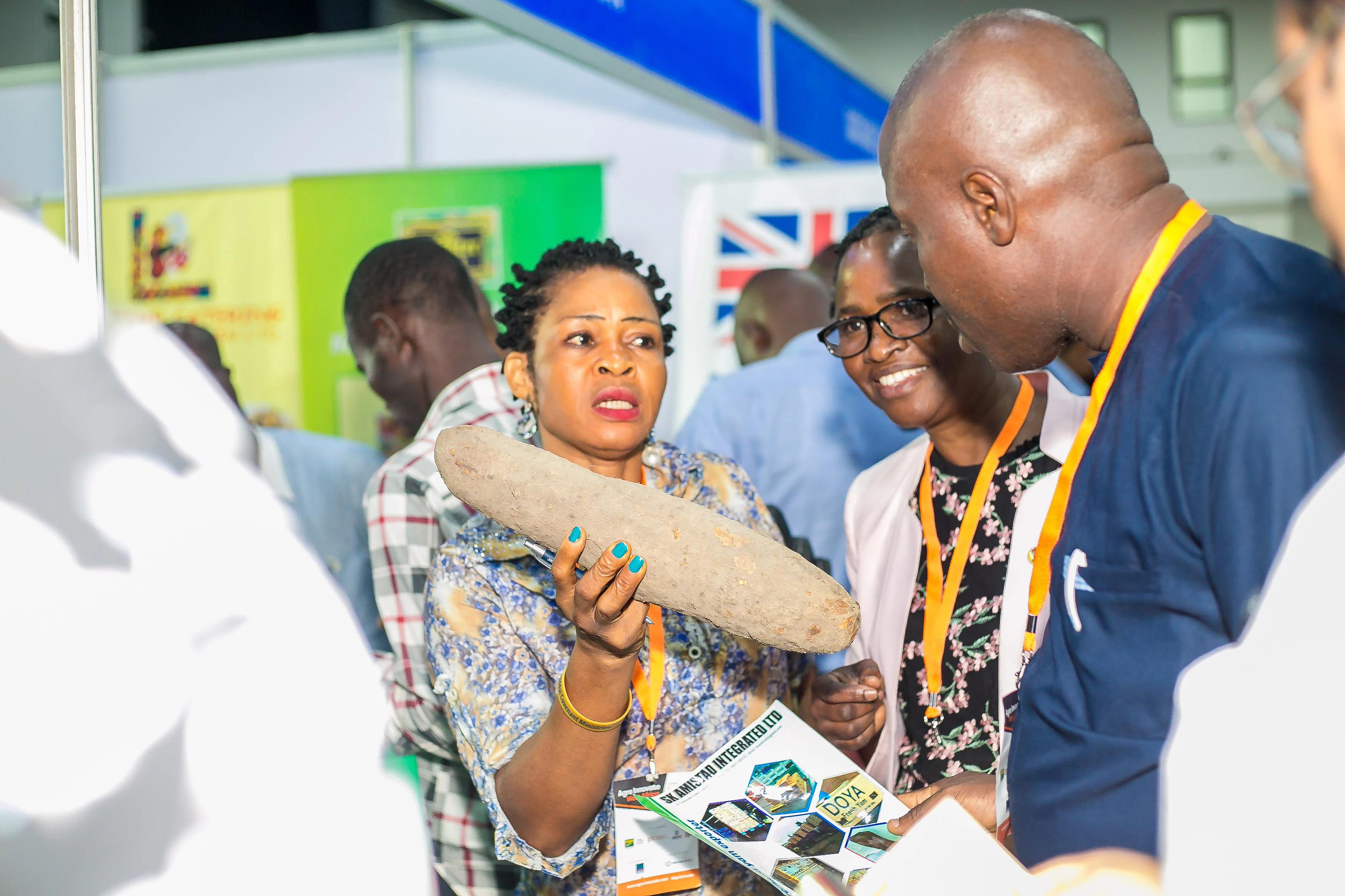 Visitors discovering innovative agriculture products and farming technologies launched at Growtech West Africa in Lagos, Nigeria.