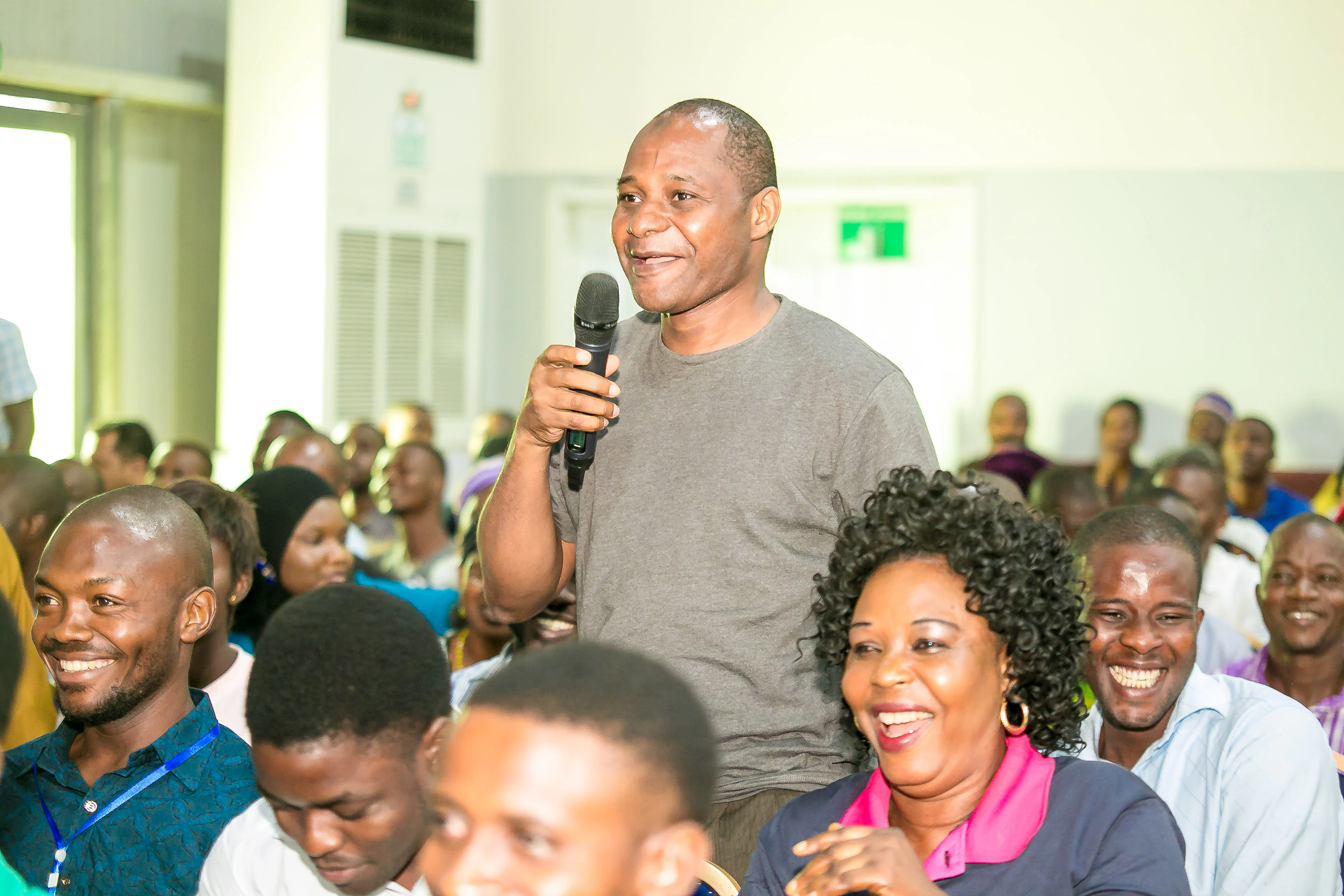 Government officials and industry leaders connecting with exhibitors at GROWTECH. WEST AFRICA agriculture exhibition.