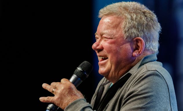 william shatner laughing