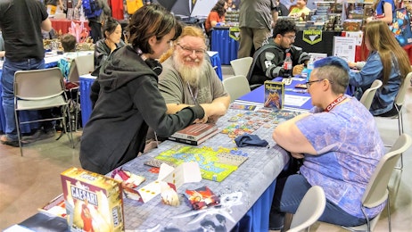 Fans play tabletop games