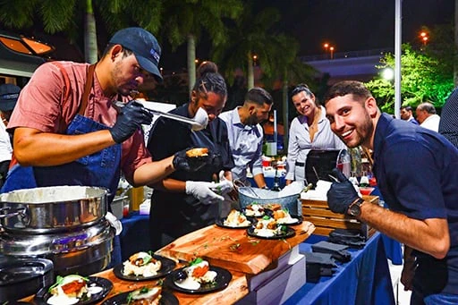 food at  Fort Lauderdale International Boat Show