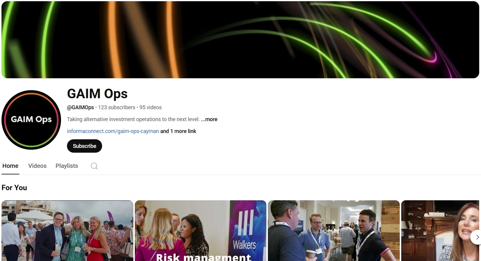 GAIM Ops youtube channel