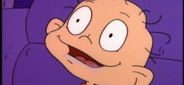 cartoon baby drooling