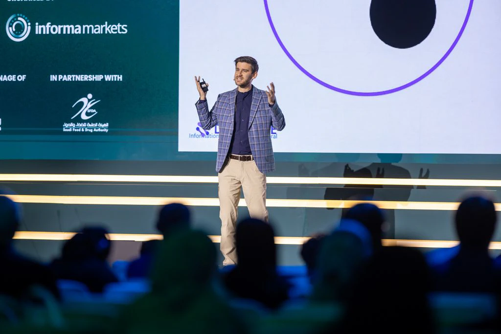 speaker on stage