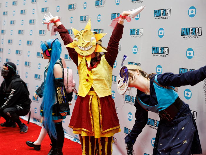 3 anime cosplayers on the Cosplay Red Carpet