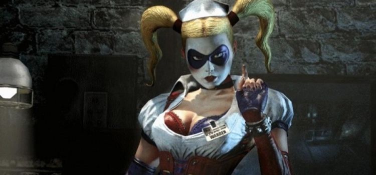 harley quinn looking mean and ready to fight