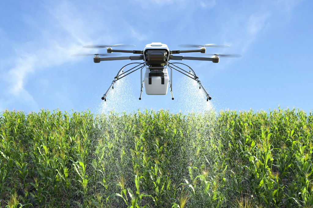 Precision agriculture using agricultural drones and smart farming technology at Growtech Middle East