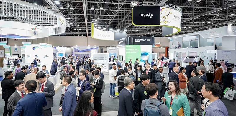 People gathering at WHX Labs Dubai