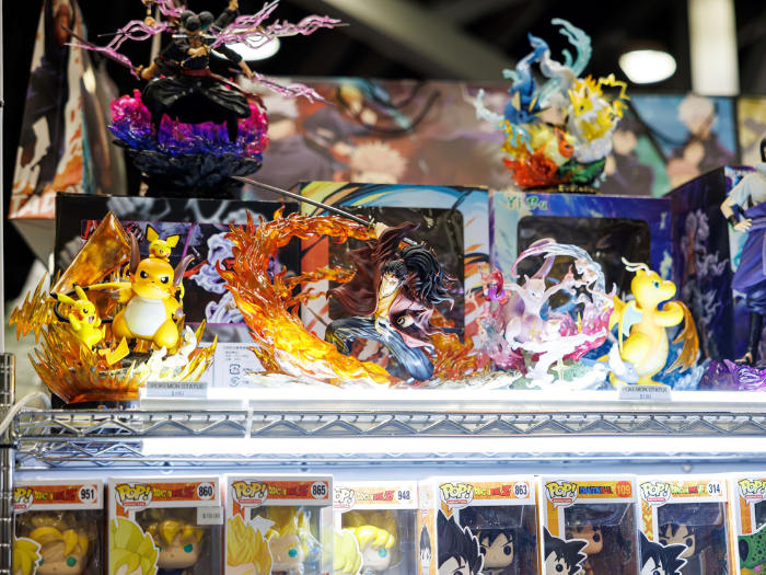 Pokémon mini-statues and Funk Pops