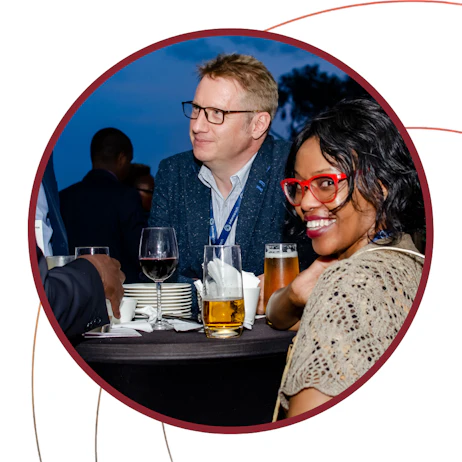 East Africa Com  networking drinks at tech and telecoms conference in Nairobi, Kenya