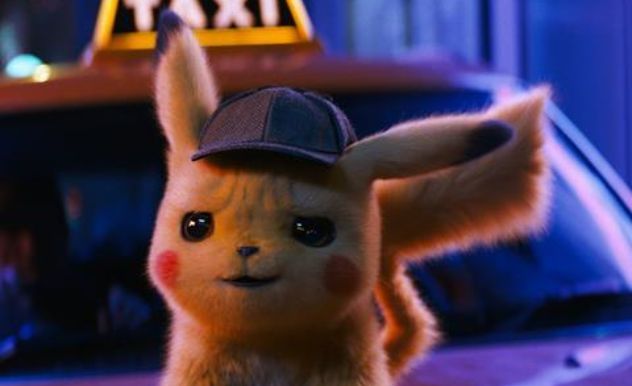 Detective Pikachu looking determined