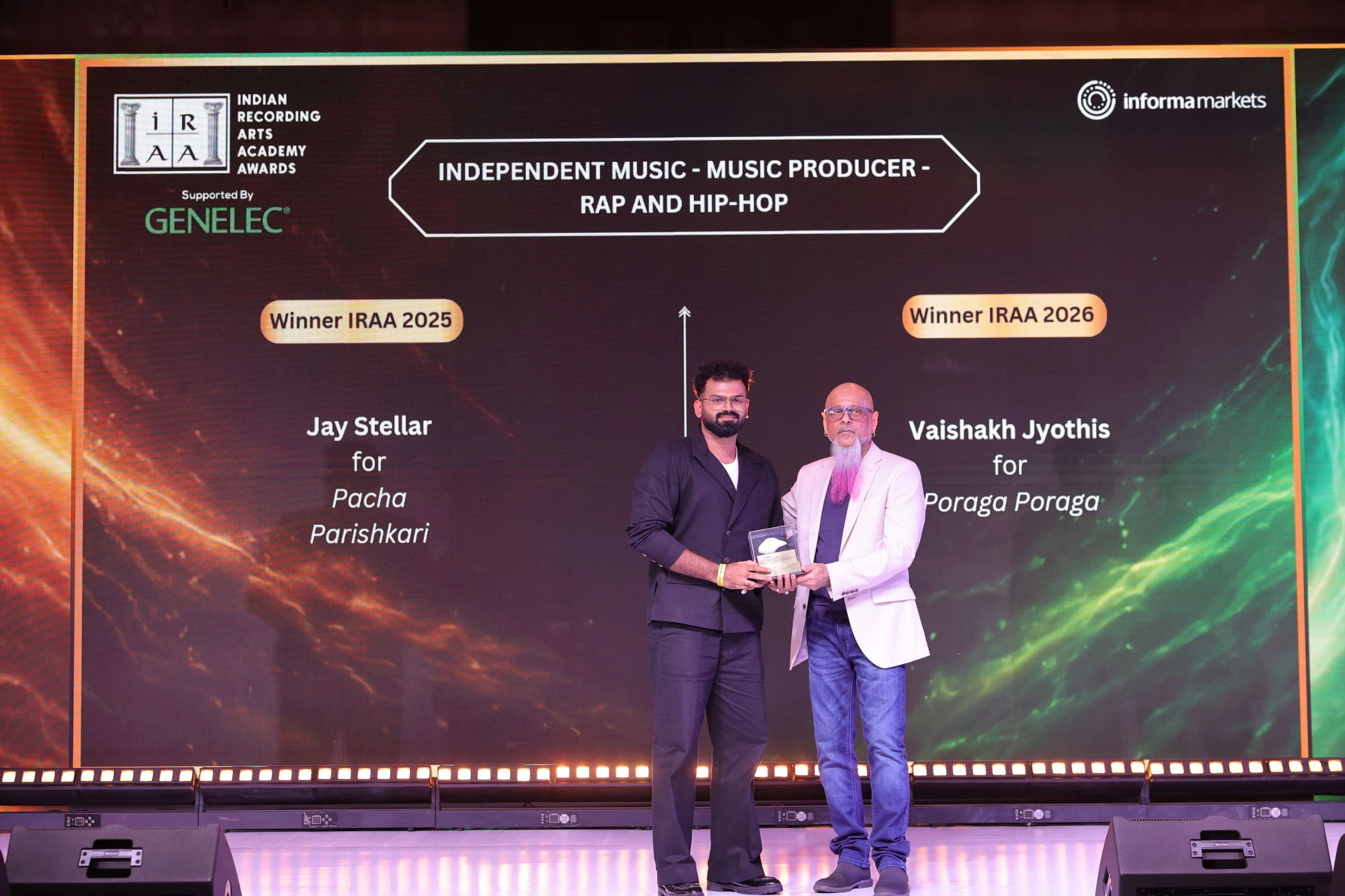 IRAA 2025 - Jay Stellar won the award for Independent Music – Music Producer – Rap & Hip-Hop