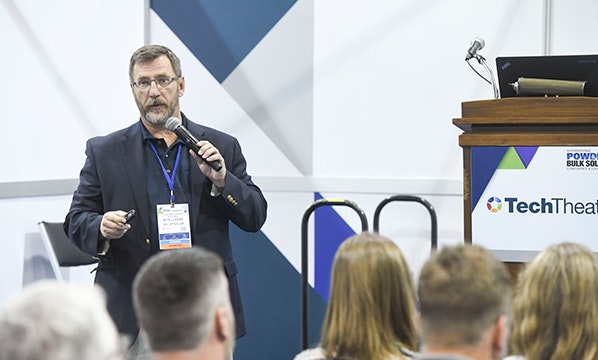 Tech Theater featuring demonstrations of dry processing technology