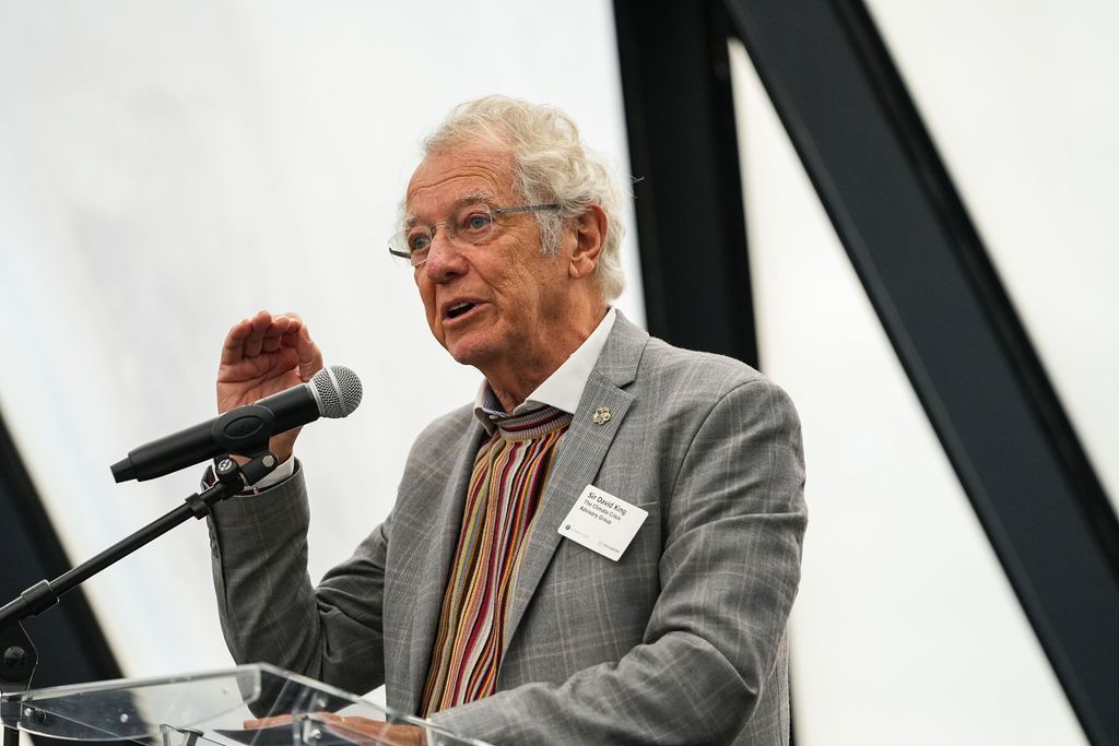 Man talking on stage