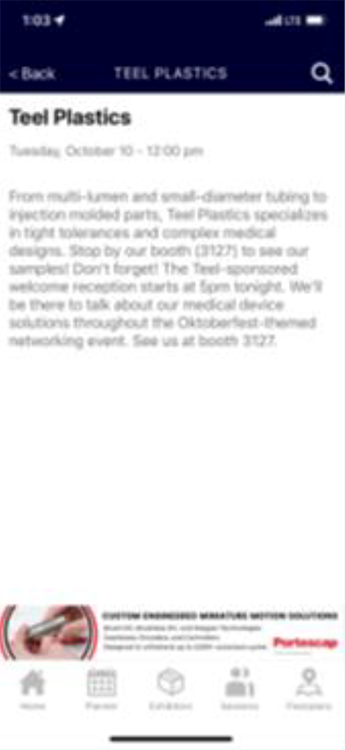 Sample of push notification