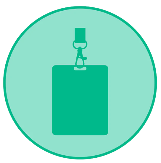 No printed badges
