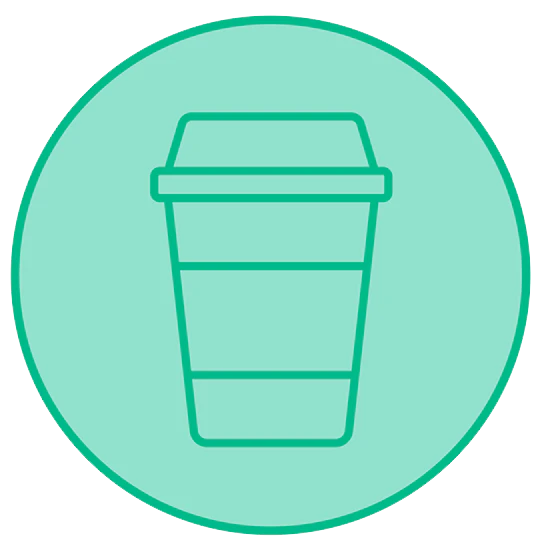 Use a reusable coffee cup