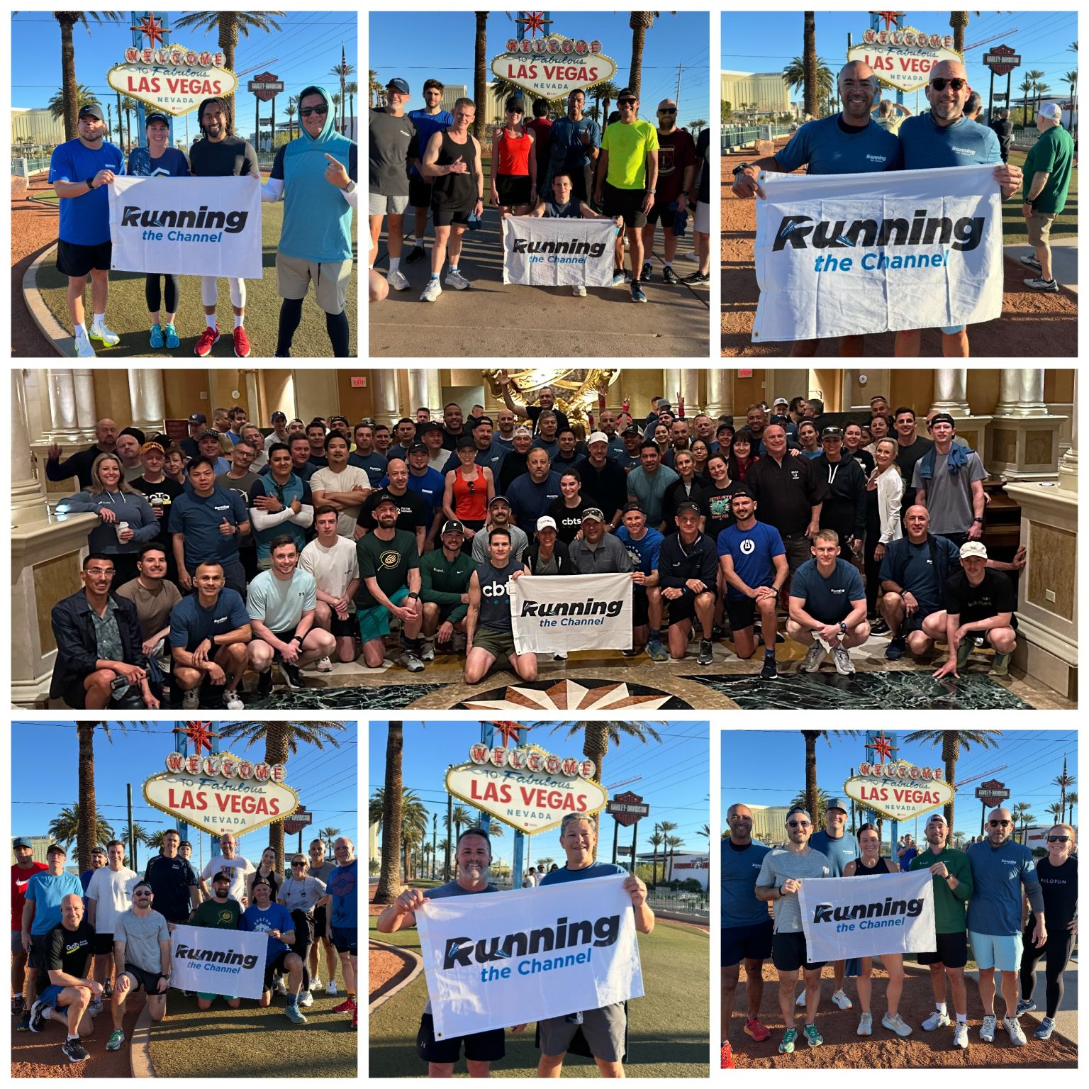 running the channel collage