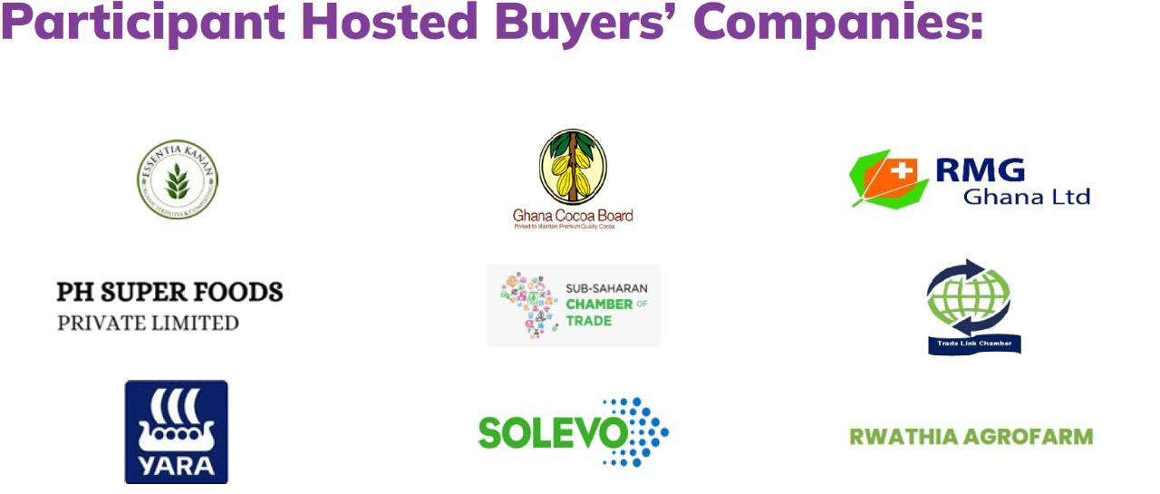 Participant Hosted Buyers' Companies: