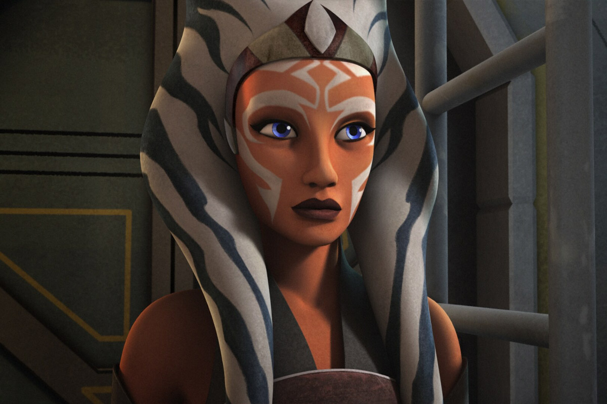 Grown up Ahsoka in the animated Rebels show