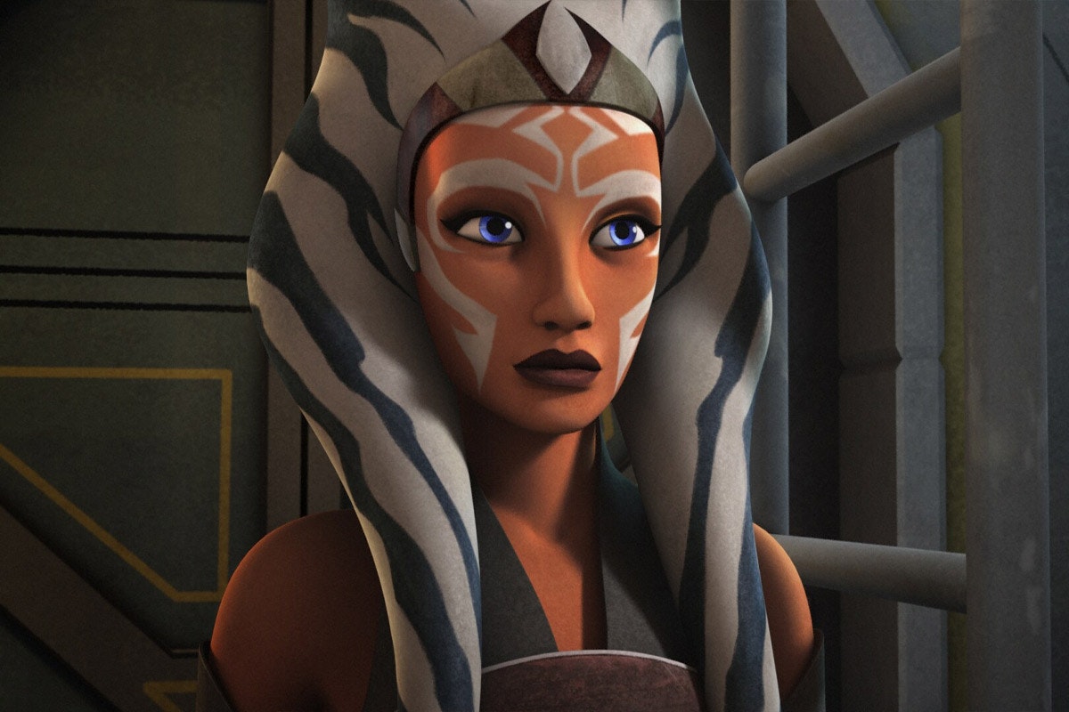 Grown up Ahsoka in the animated Rebels show