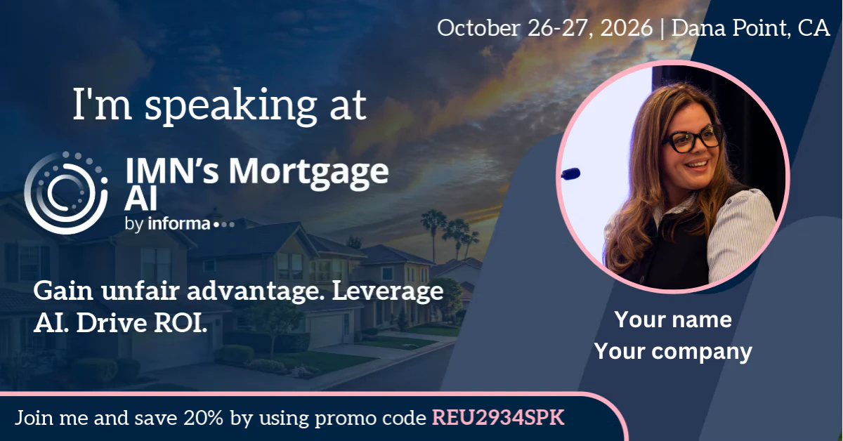 Mortgage AI Marketing Banner for Speakers