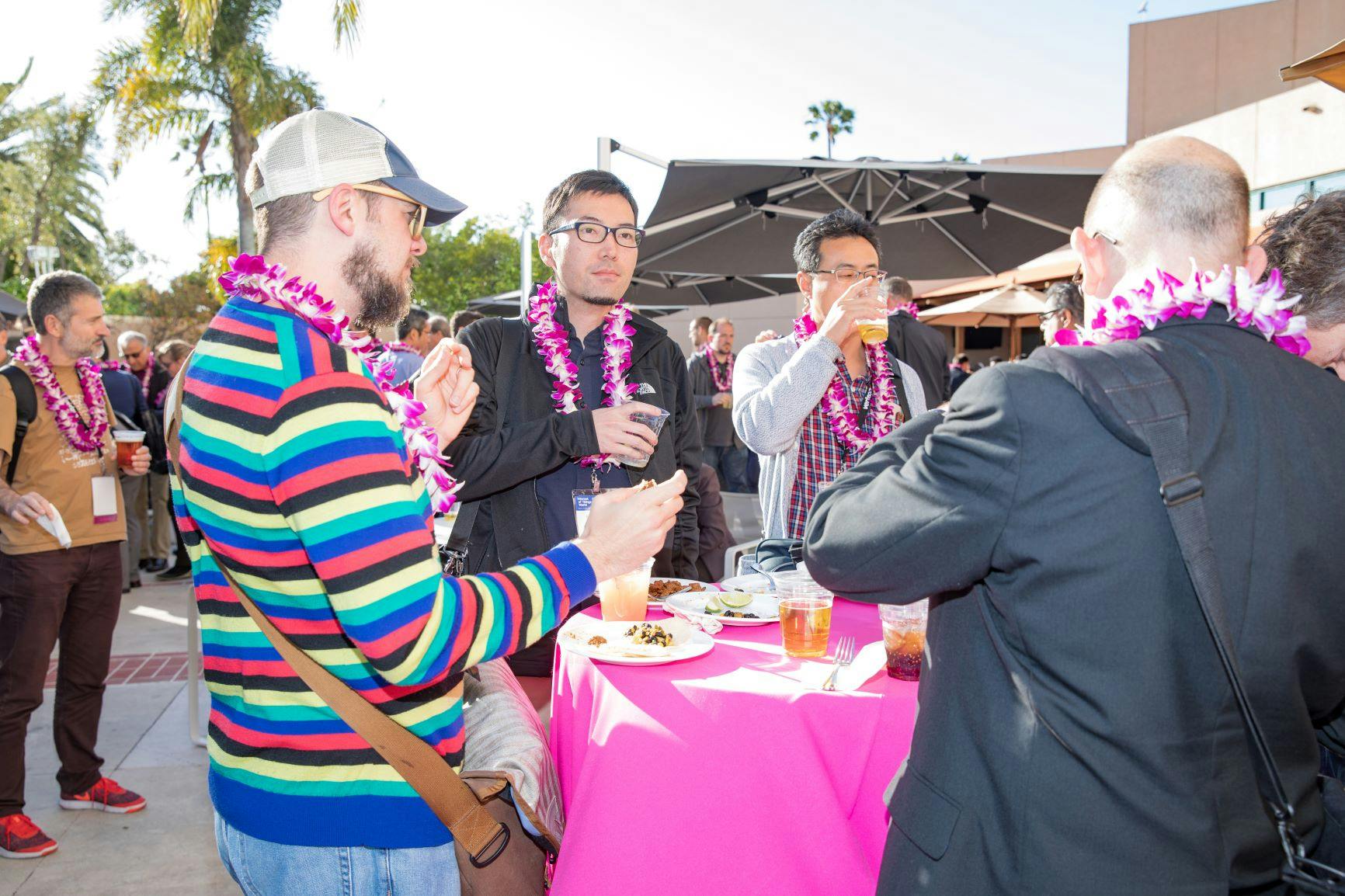 Guests mingling