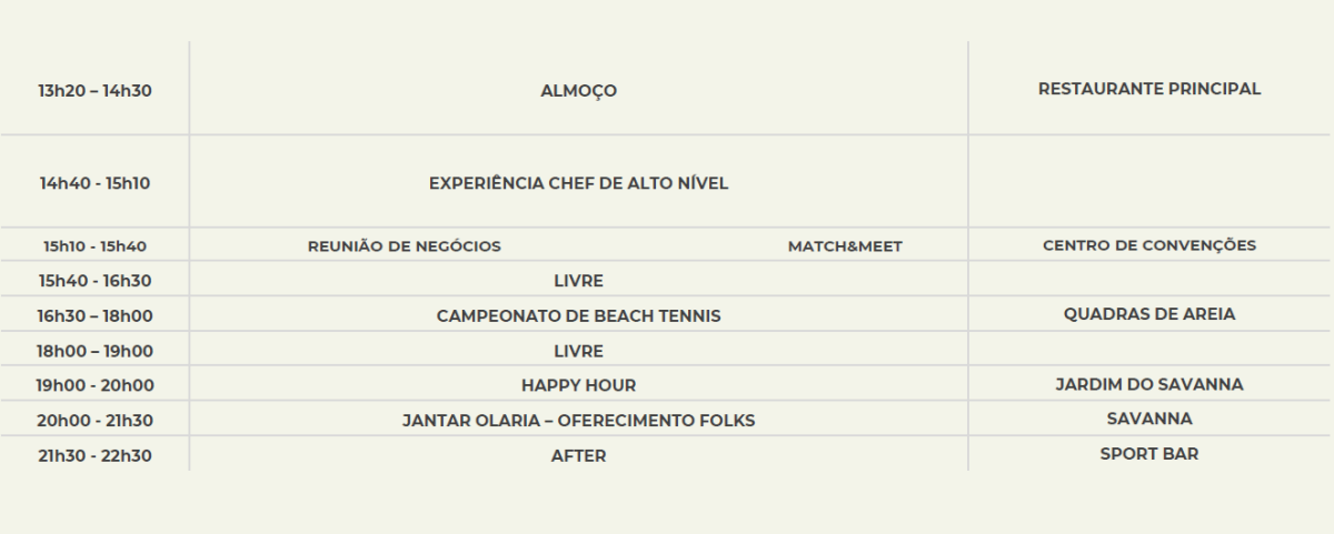 20 de agosto - Quarta-feira (Tarde)