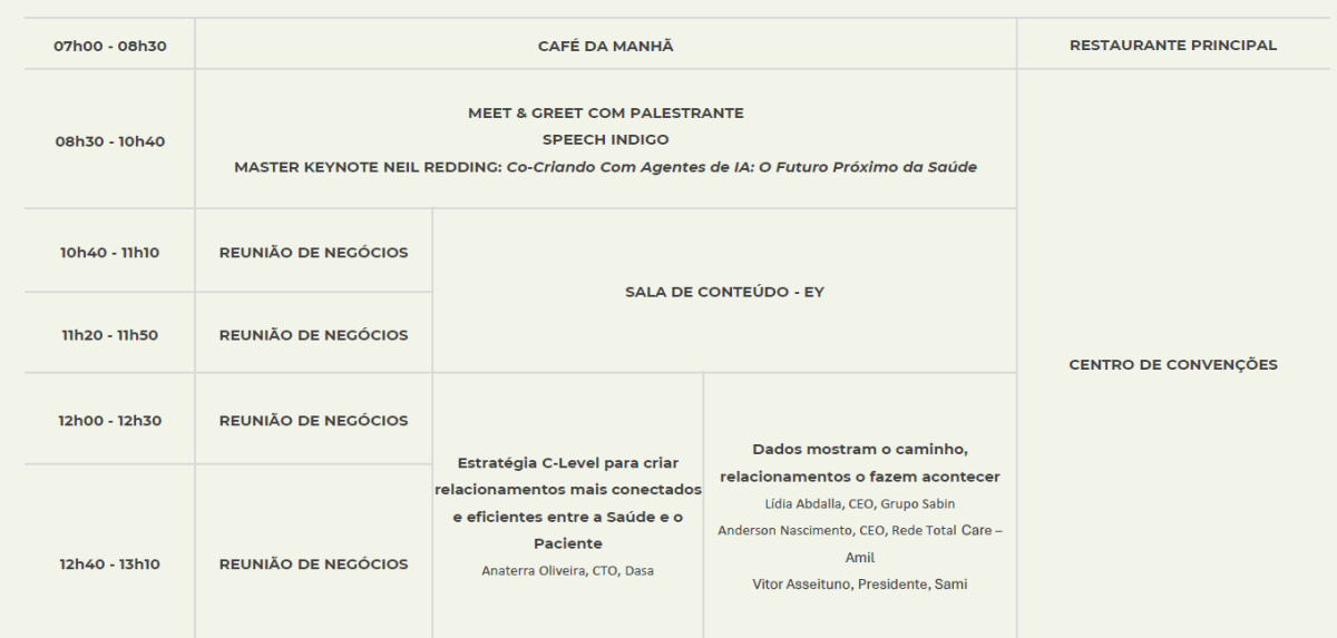 20 de agosto - Quarta-feira (Manhã)
