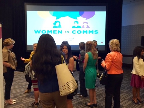 Networking at our WiC Breakfast in Dallas (September 2015)