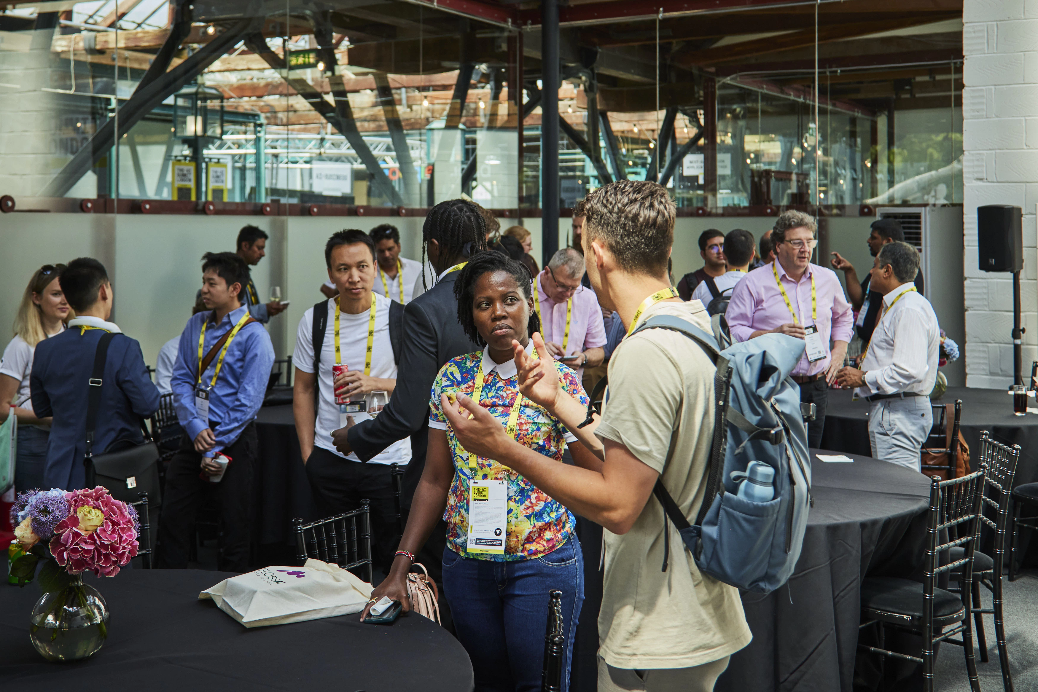 Networking at The AI Summit London and shares an opinion