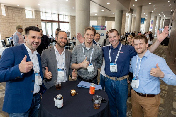 Data Center World 2023 attendees networking