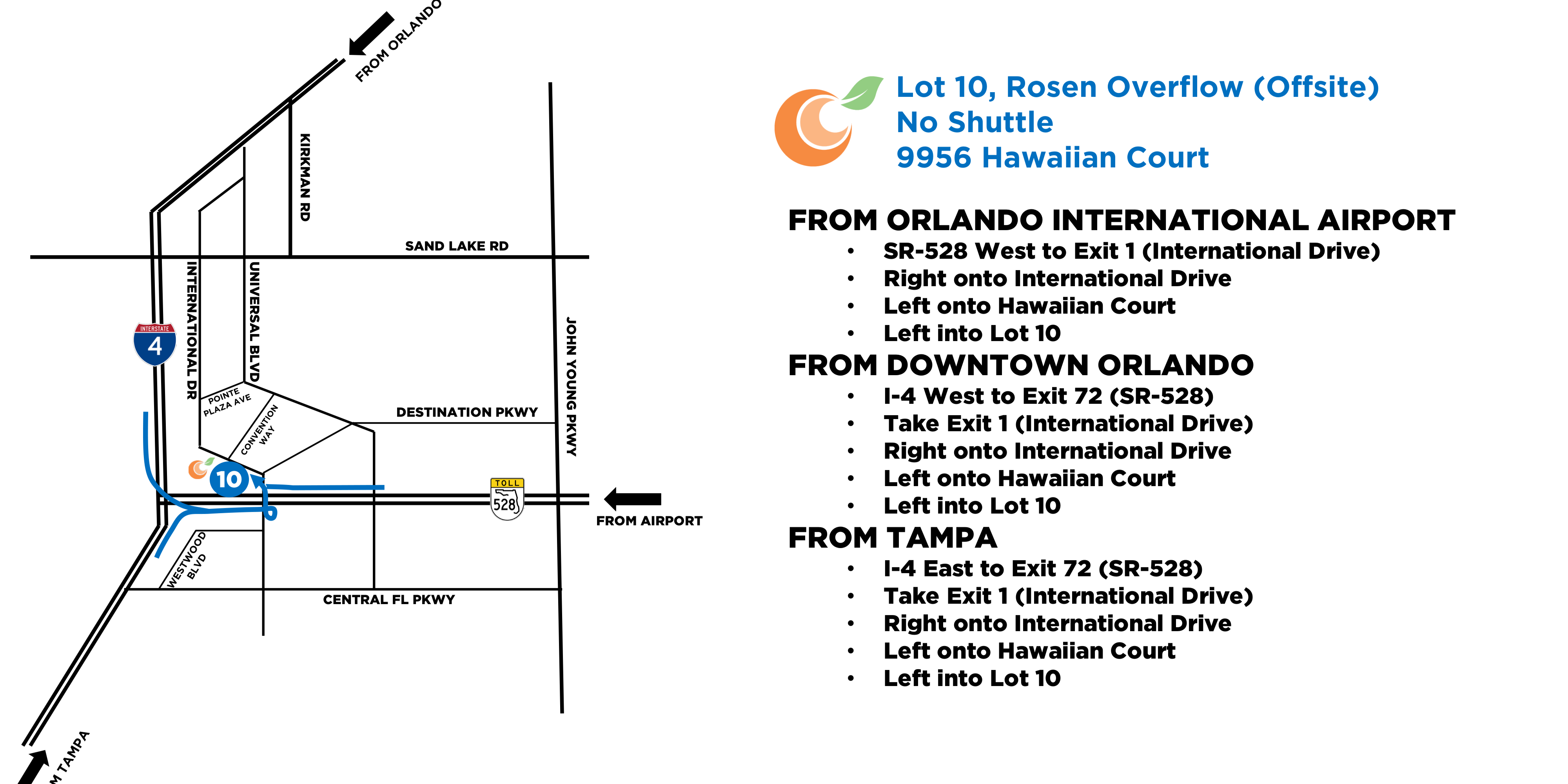 MCO 2024 Parking MEGACON Orlando