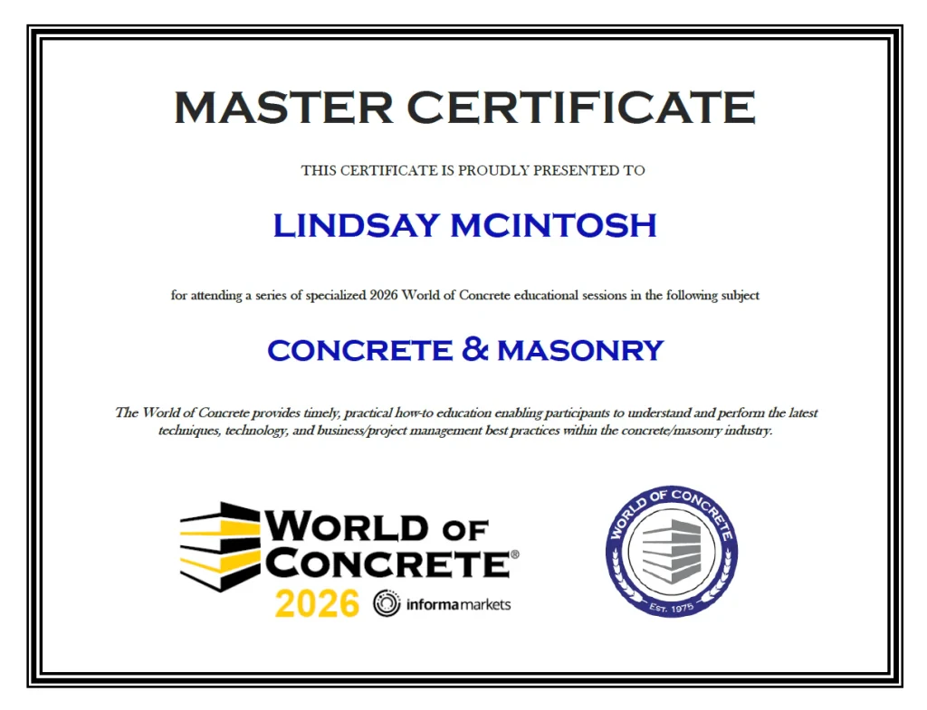 Master Certificate