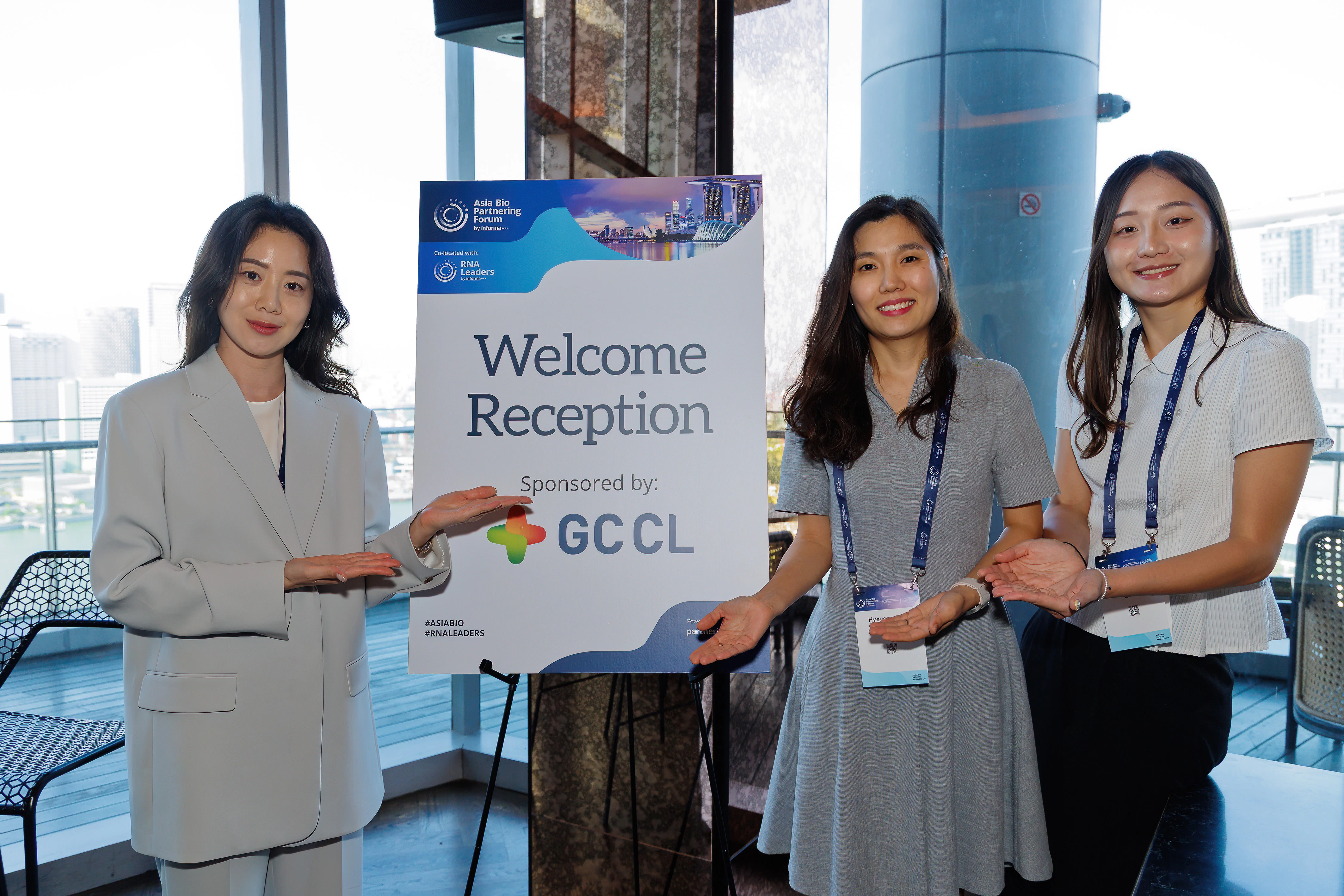 Sponsor branding at Asia Bio Partnering Forum networking event