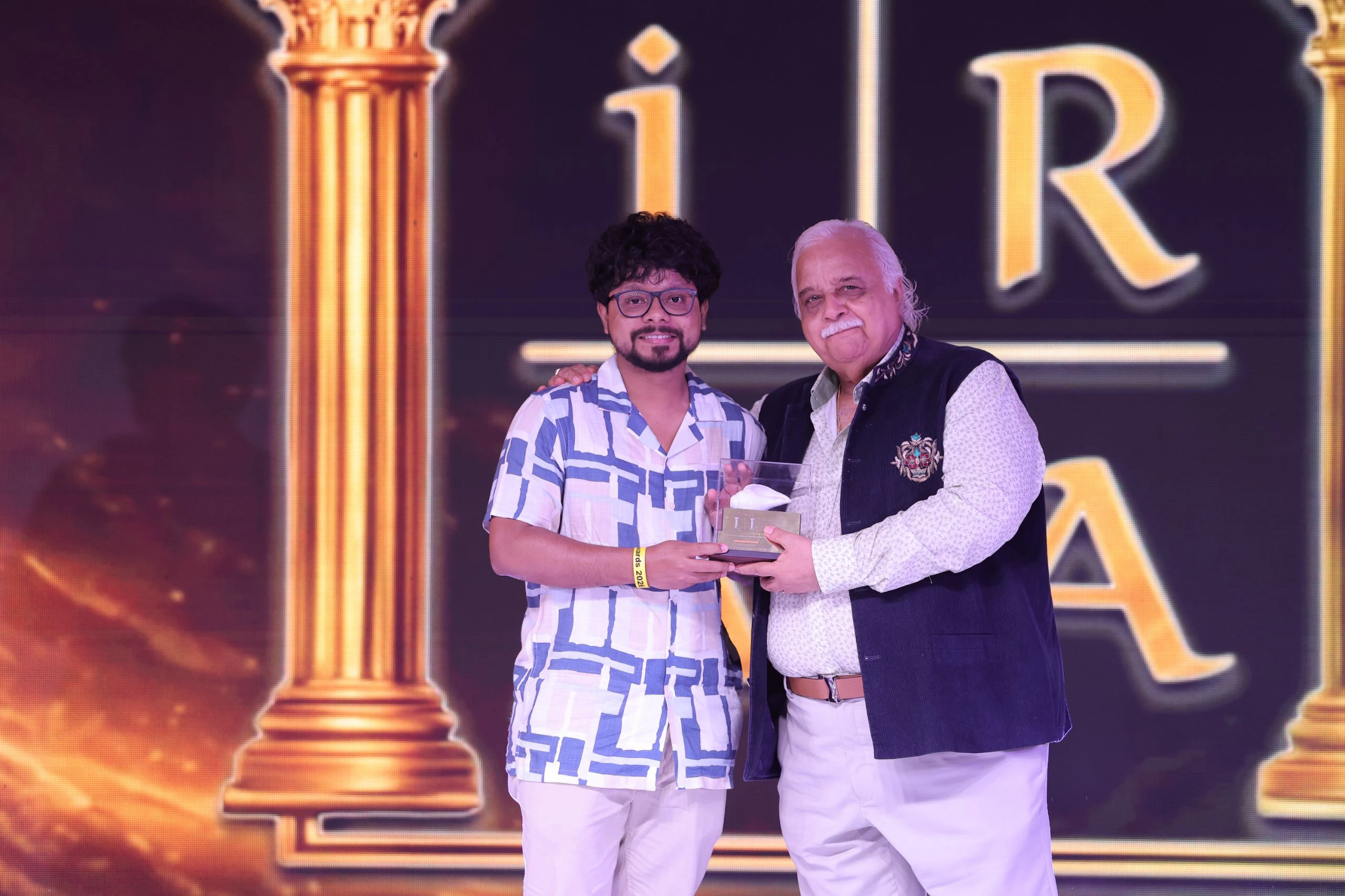 IRAA 2025 – Swarnadeep Karan receives the award for Dialogue Editor / ADR Engineer for Short Films