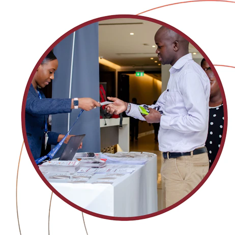 East Africa Com registration at tech and telecoms conference in Nairobi, Kenya