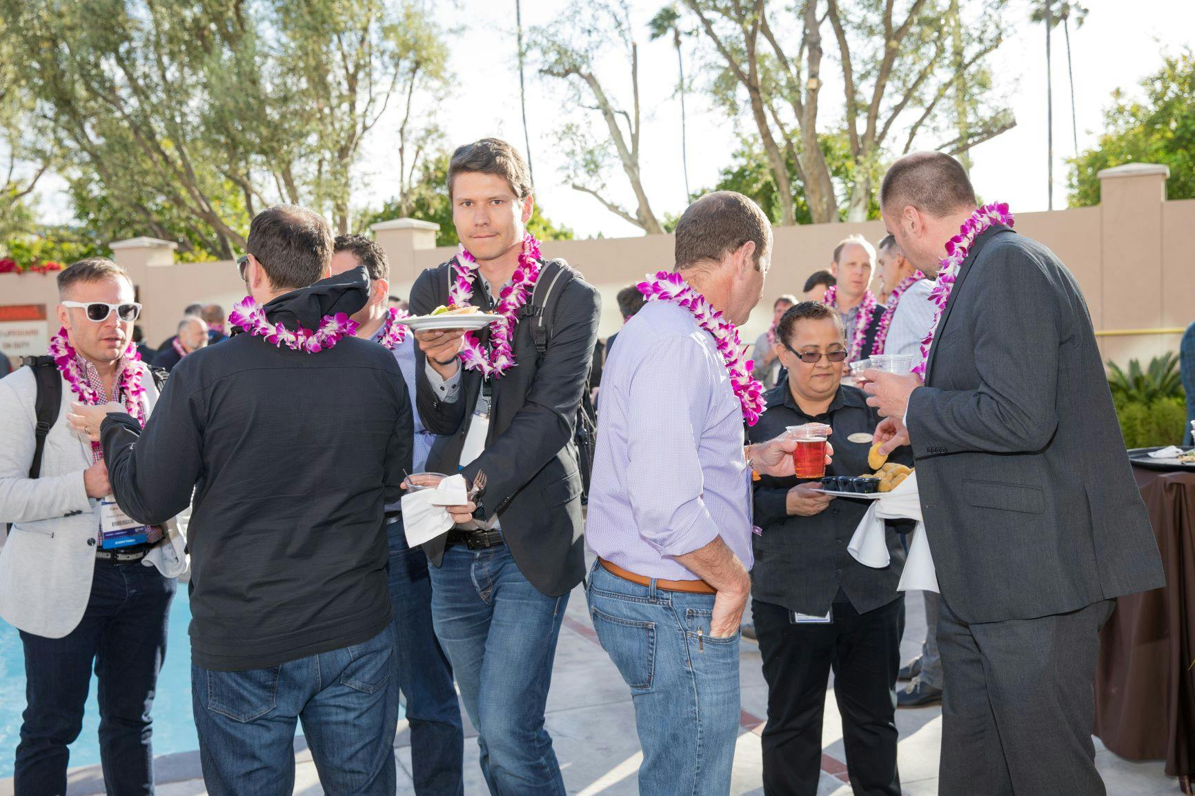 Guests mingling