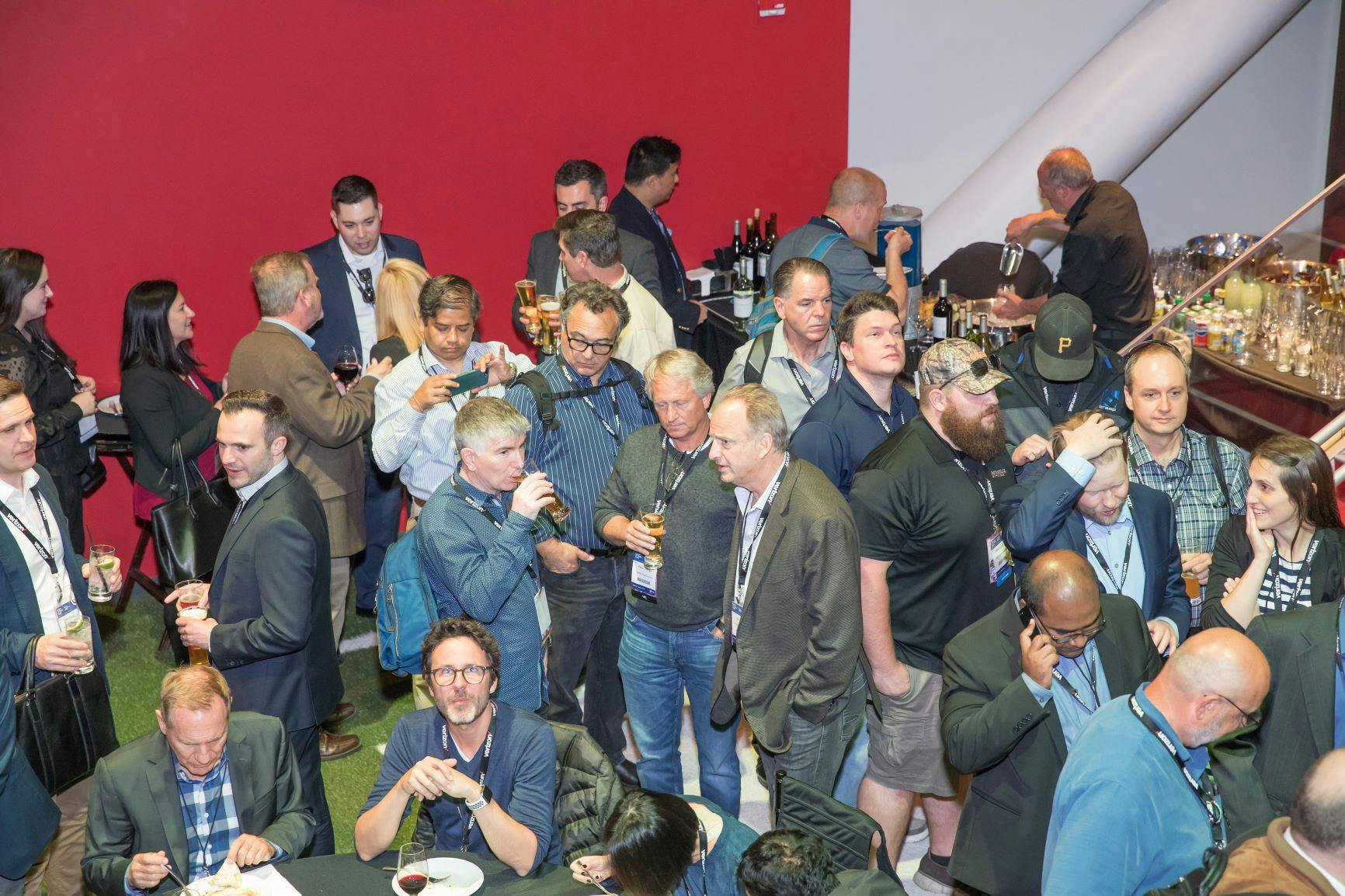 Guests mingling