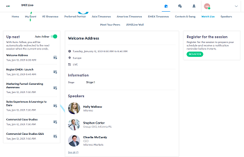 Join exciting content sessions