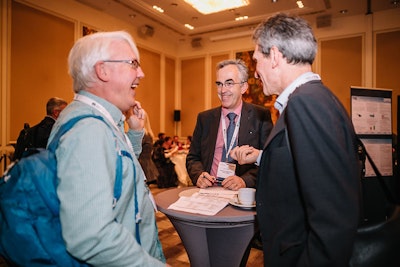Delegates networking at QuantMinds International