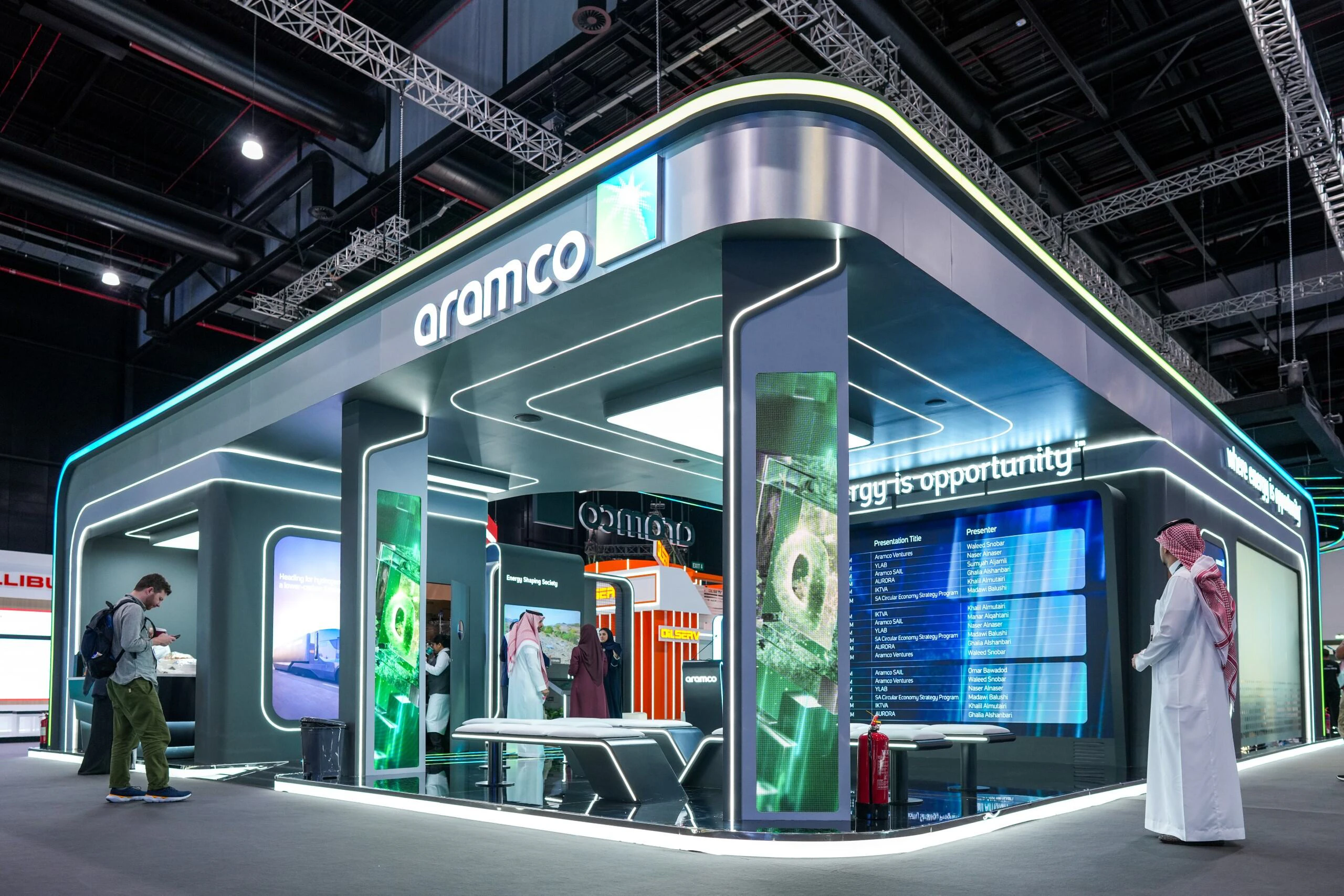 Aramco stand at MEOS GEO 2025