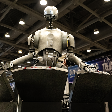 K2SO towering over on a control panel