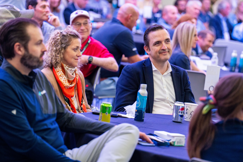 WasteExpo attendees listening in on Waste360 awards ceremony