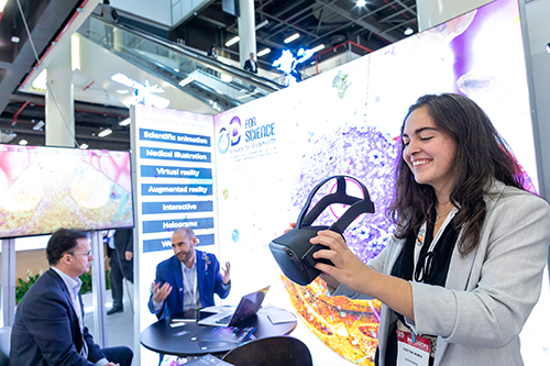 Interaction at Exhibit Booth