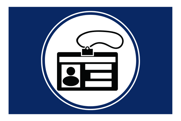 Landyards and name tags