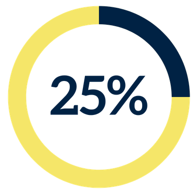 25% icon