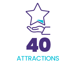 40 Atrações