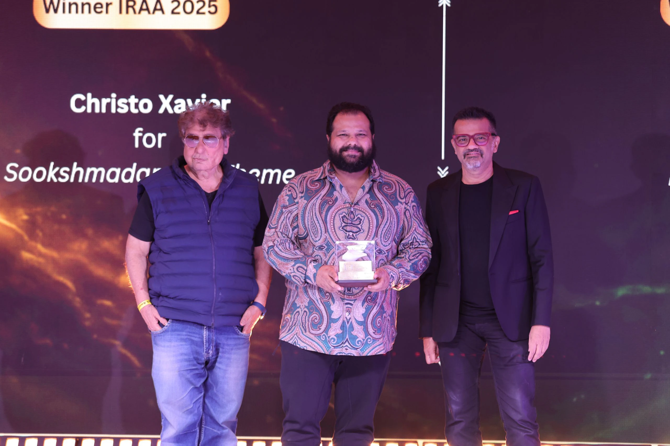 IRAA 2026 – Gino Banks collected the award on behalf of Rhythm Shaw for Instrumental Music (Non-Classical) – Music Production